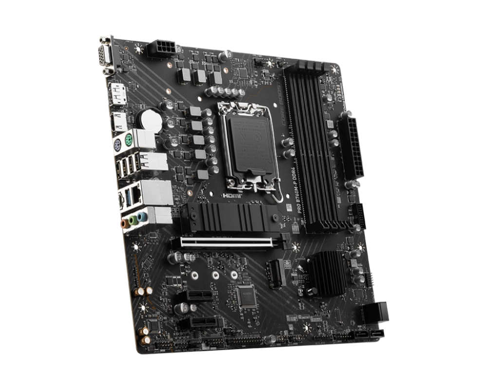 Mainboard MSI PRO B760M-P | Intel B760, Socket 1700, mATX, 4 khe DDR5